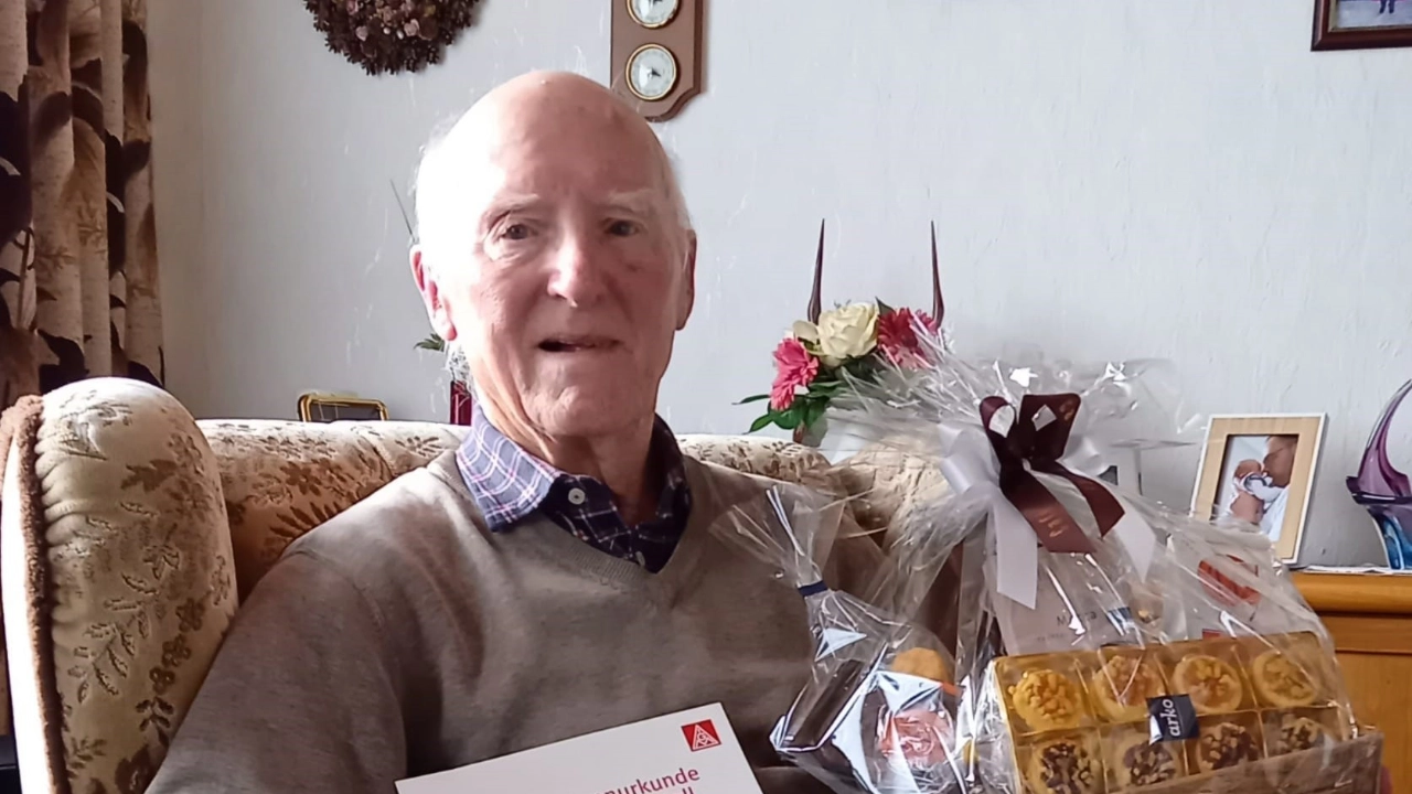 Seit 70 Jahren Mitglied in der IG Metall