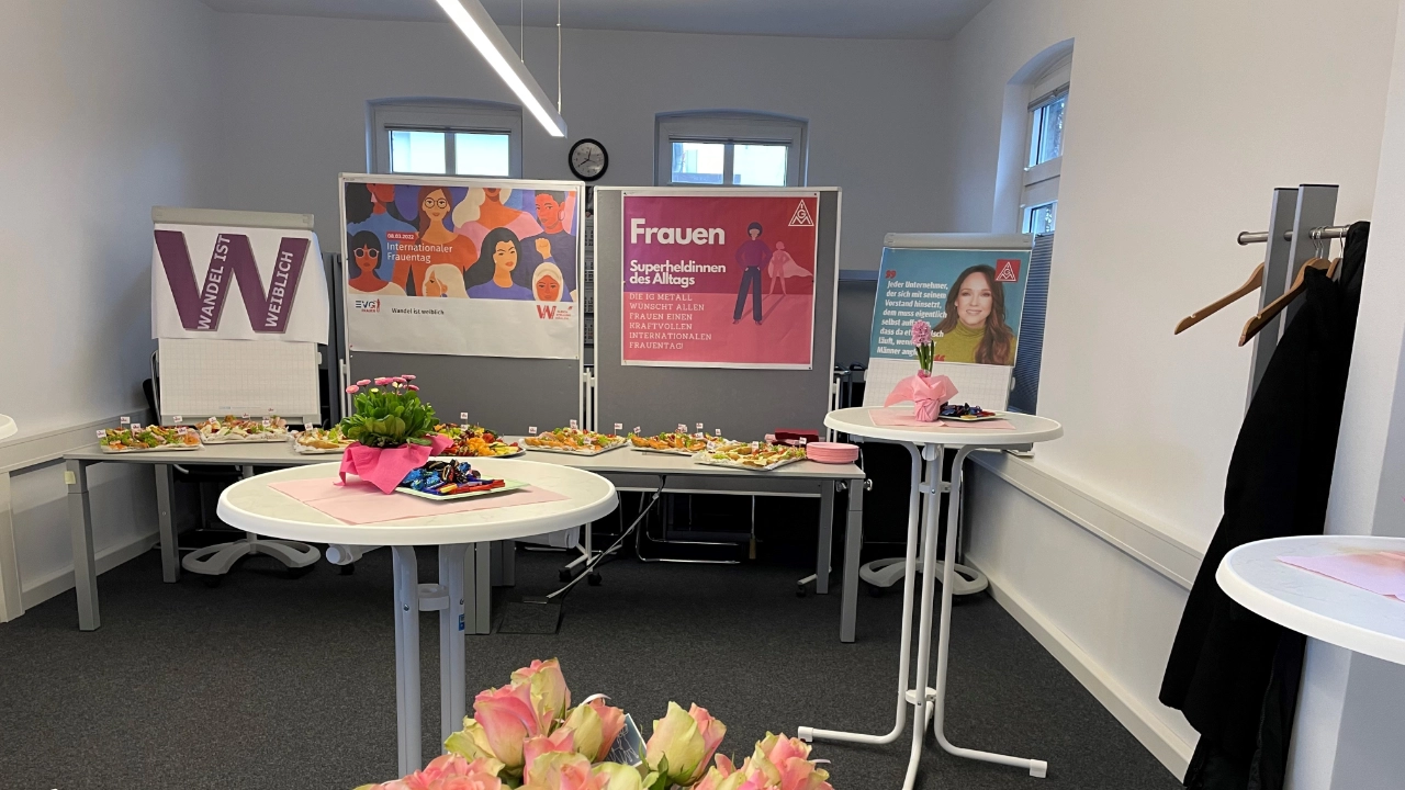Bilder der betrieblichen Aktionen zum Weltfrauentag