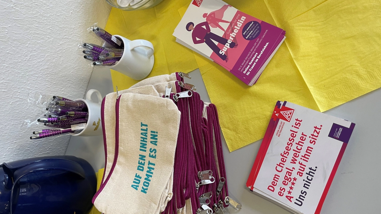 Bilder der betrieblichen Aktionen zum Weltfrauentag