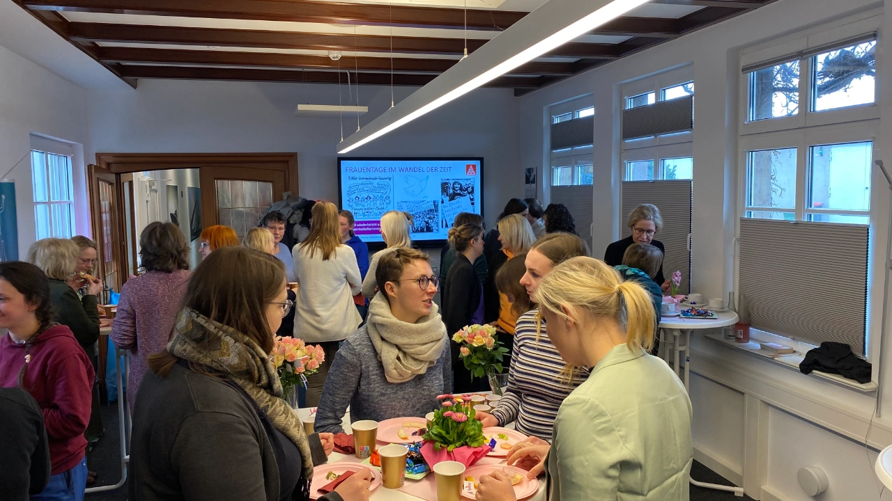 Bilder der betrieblichen Aktionen zum Weltfrauentag