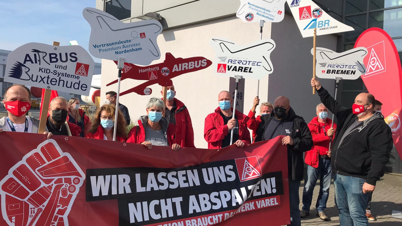 Start, Airbus, Tarifrunde 2021