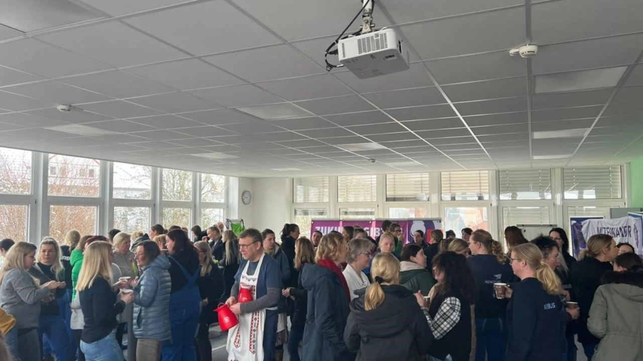 Bilder der betrieblichen Aktionen zum Weltfrauentag