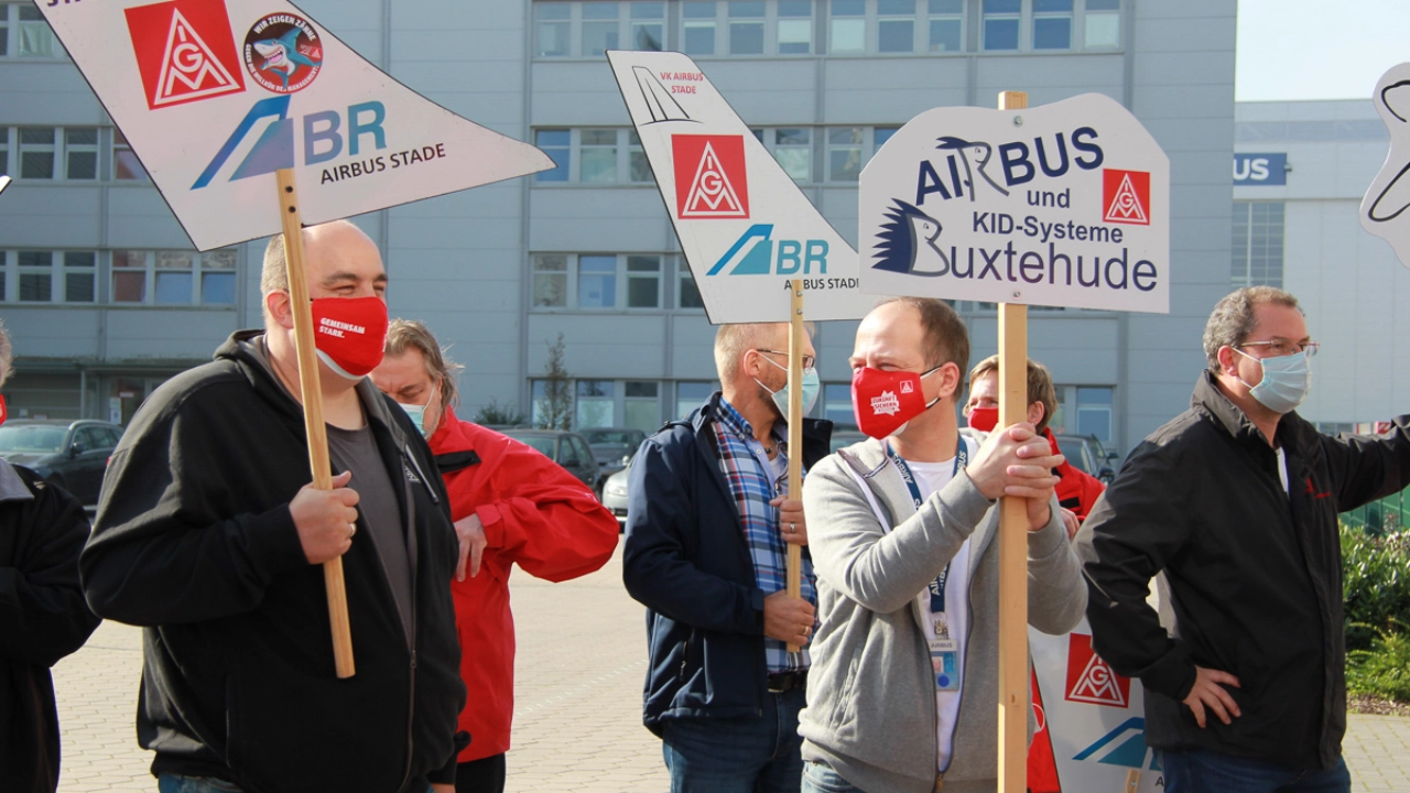 Start, Airbus, Tarifrunde 2021