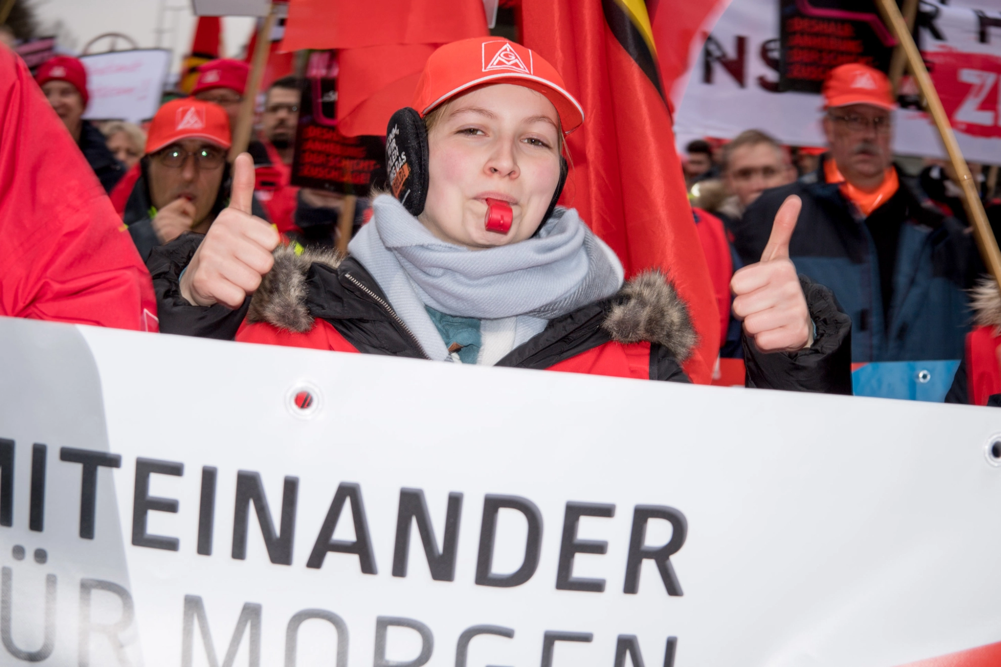 Küstenaktionstag Tarifrunde 2018 in Hamburg