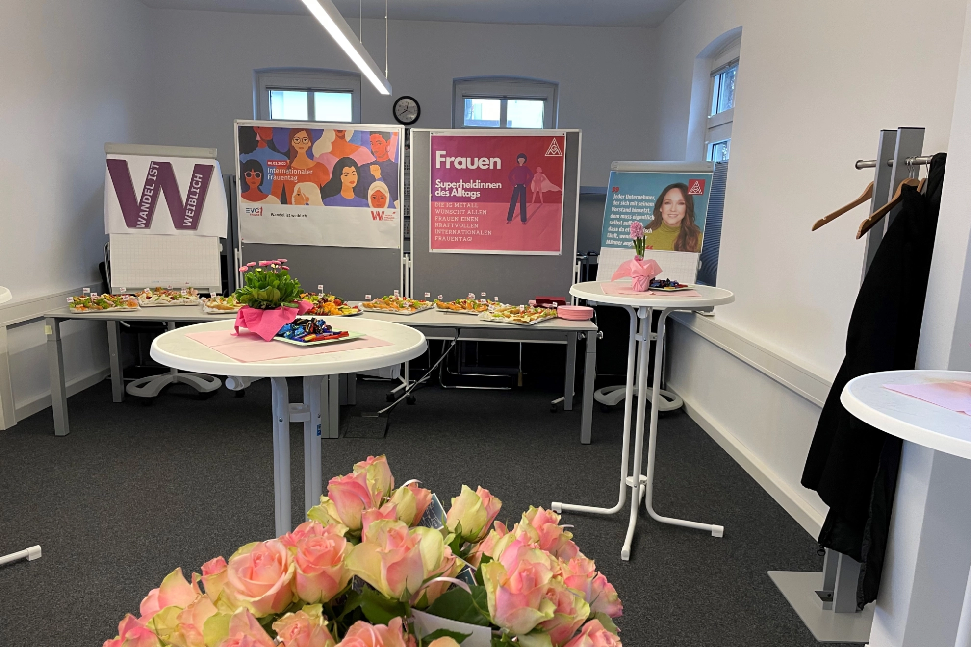 Bilder der betrieblichen Aktionen zum Weltfrauentag