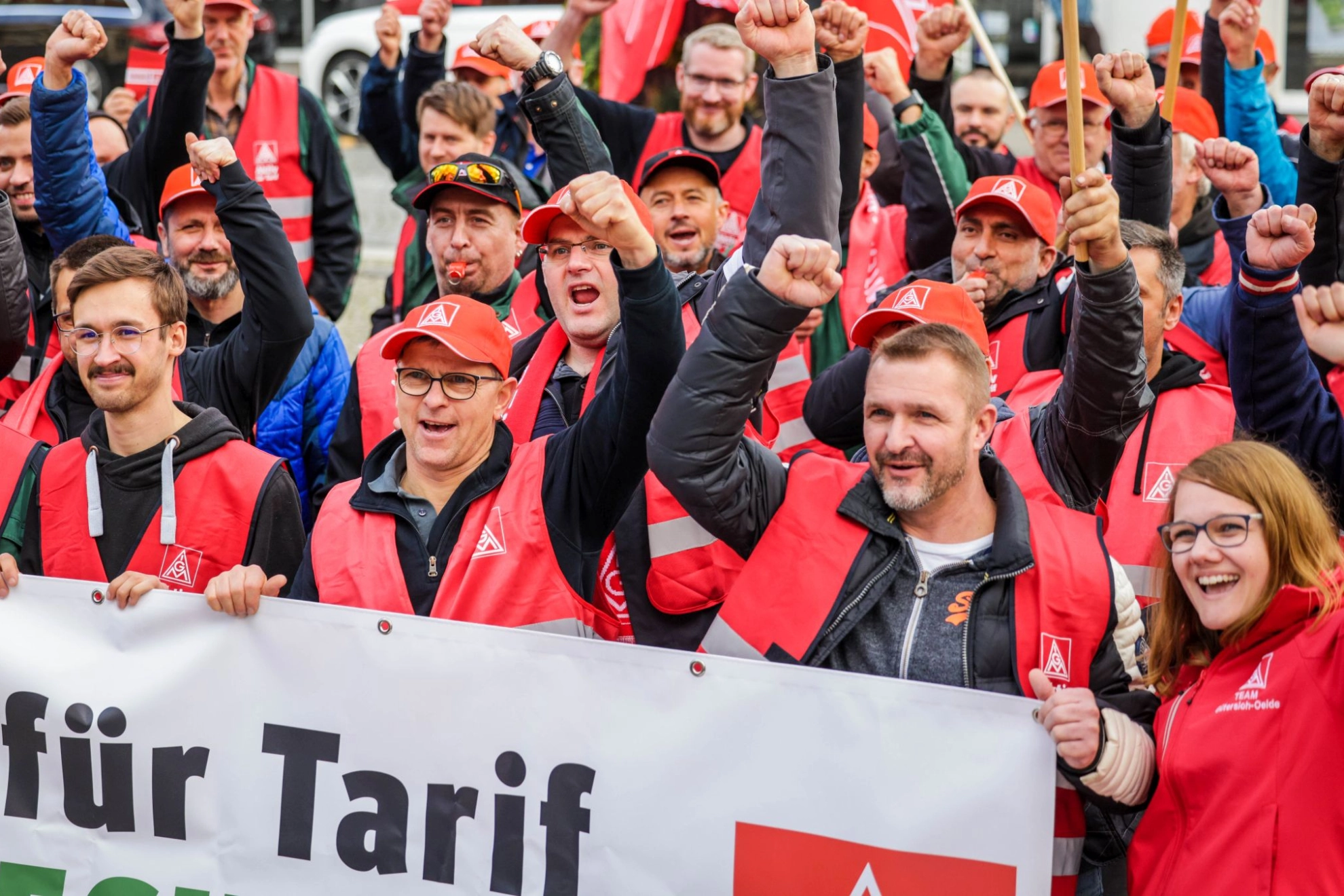 Warnstreikaktion in Oelde