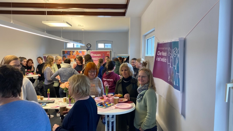 Bilder der betrieblichen Aktionen zum Weltfrauentag