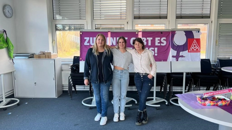 Bilder der betrieblichen Aktionen zum Weltfrauentag