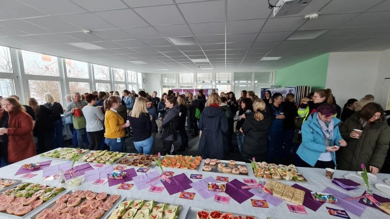 Bilder der betrieblichen Aktionen zum Weltfrauentag