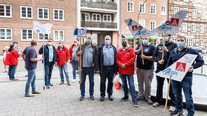 Start, Airbus, Tarifrunde 2021