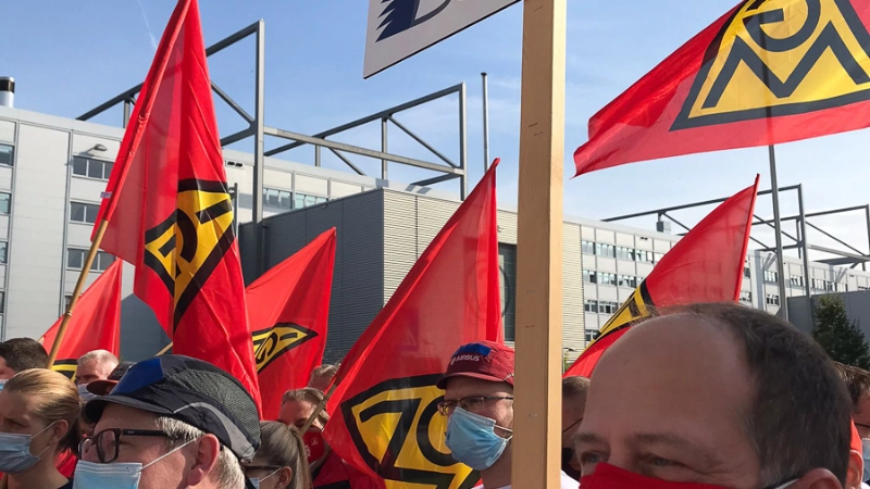 Start, Airbus, Tarifrunde 2021