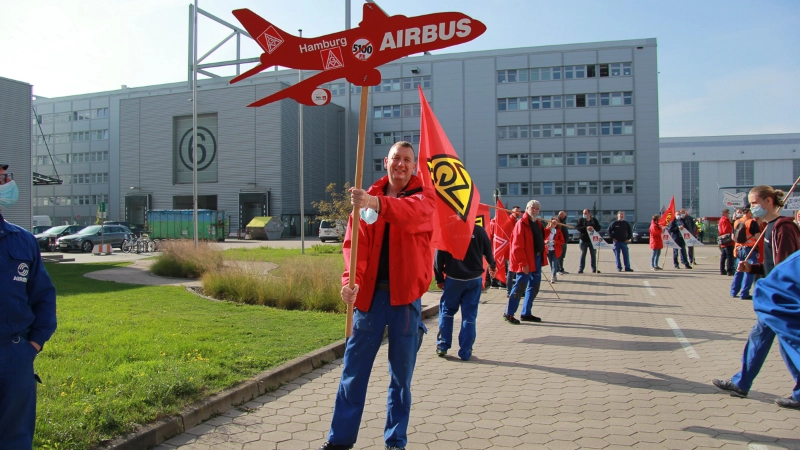 Start, Airbus, Tarifrunde 2021