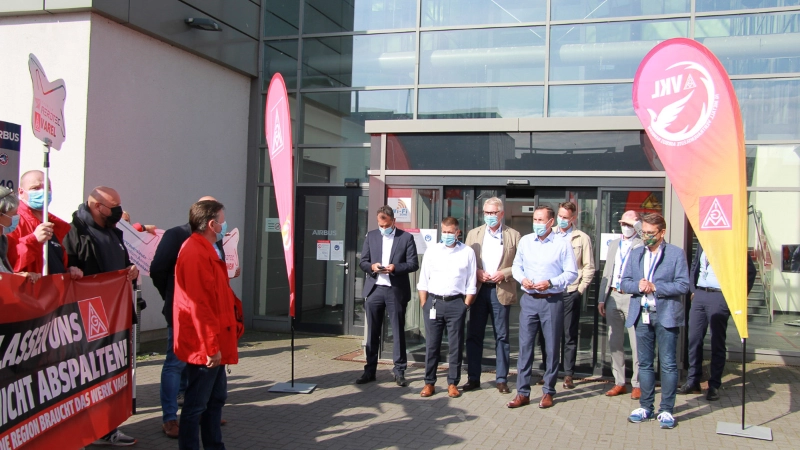 Start, Airbus, Tarifrunde 2021