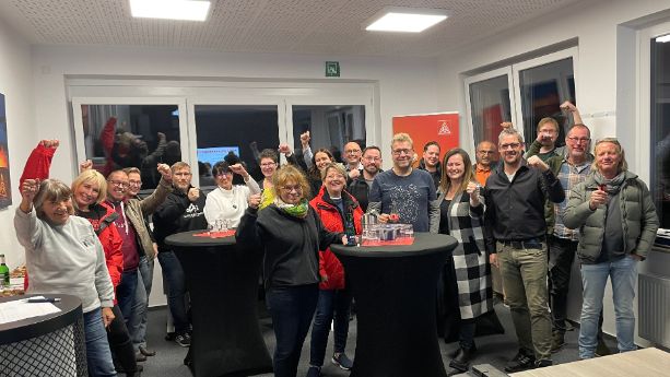 Halbzeitveranstaltung zum Weserblitz mit den Kolleginnen und Kollegen aus der Bezirksleitung