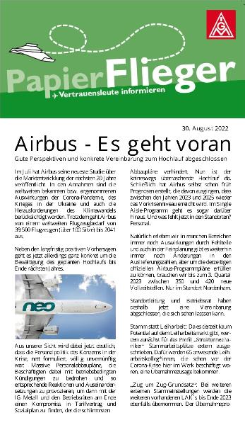 Papierflieger August 2022