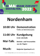 Plakat 1. Mai in Nordenham