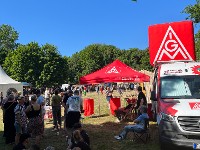 IG Metall auf dem Fonsstock in Nordenham